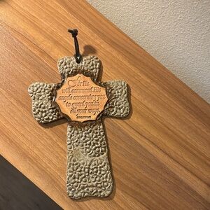 Textured Cross Wall Hanging